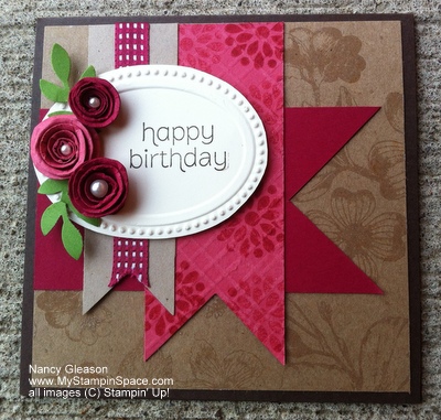 Stampin' Up!, Nancy Gleason, Natural Composition DSP, Made For You, Primrose Petals, 