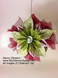 Holiday catalog cover ornament