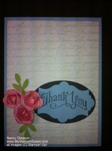 thank you with rolled roses