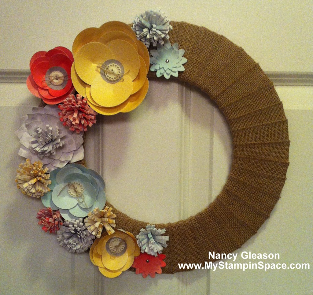 Burlap & Blooms Wreath