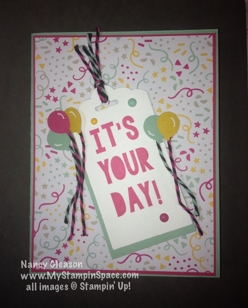 It's Your Day!, Party with Cake, Party Punch Pack, Nancy Gleason, My Stampin Space