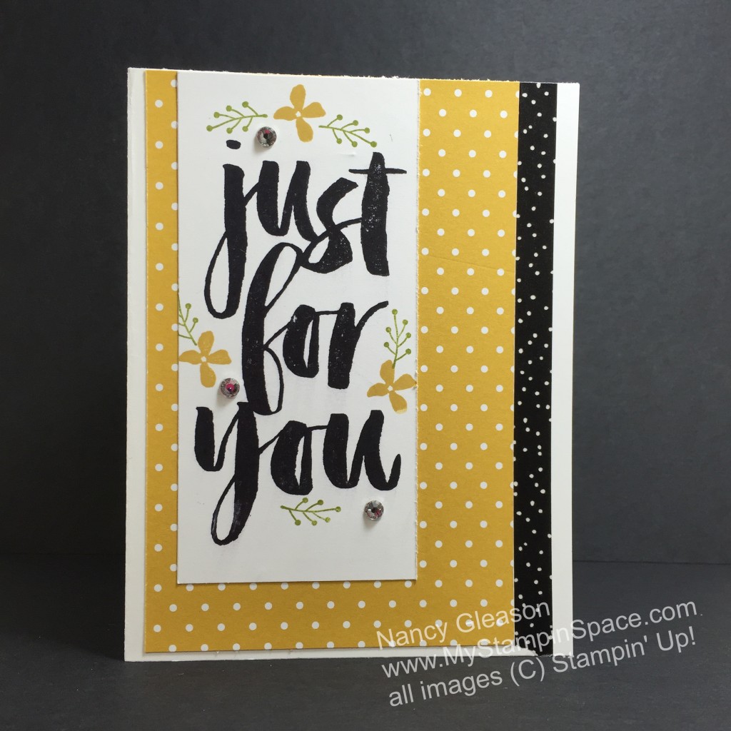 Nancy Gleason, My Stampin Space, Botanicals for You, 2016 Sale-A-Bration