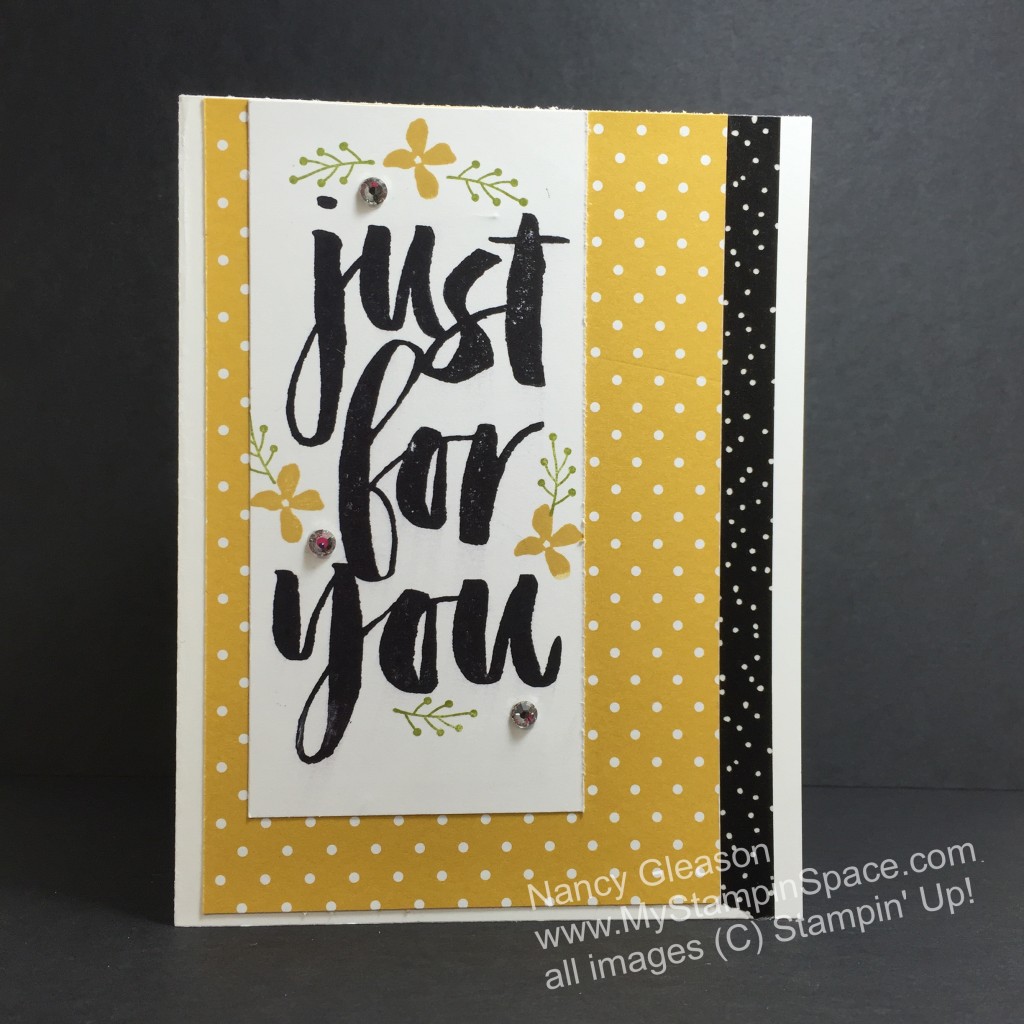 Nancy Gleason, My Stampin Space, Botanicals for You, 2016 Sale-A-Bration