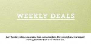 Weekly Deals header