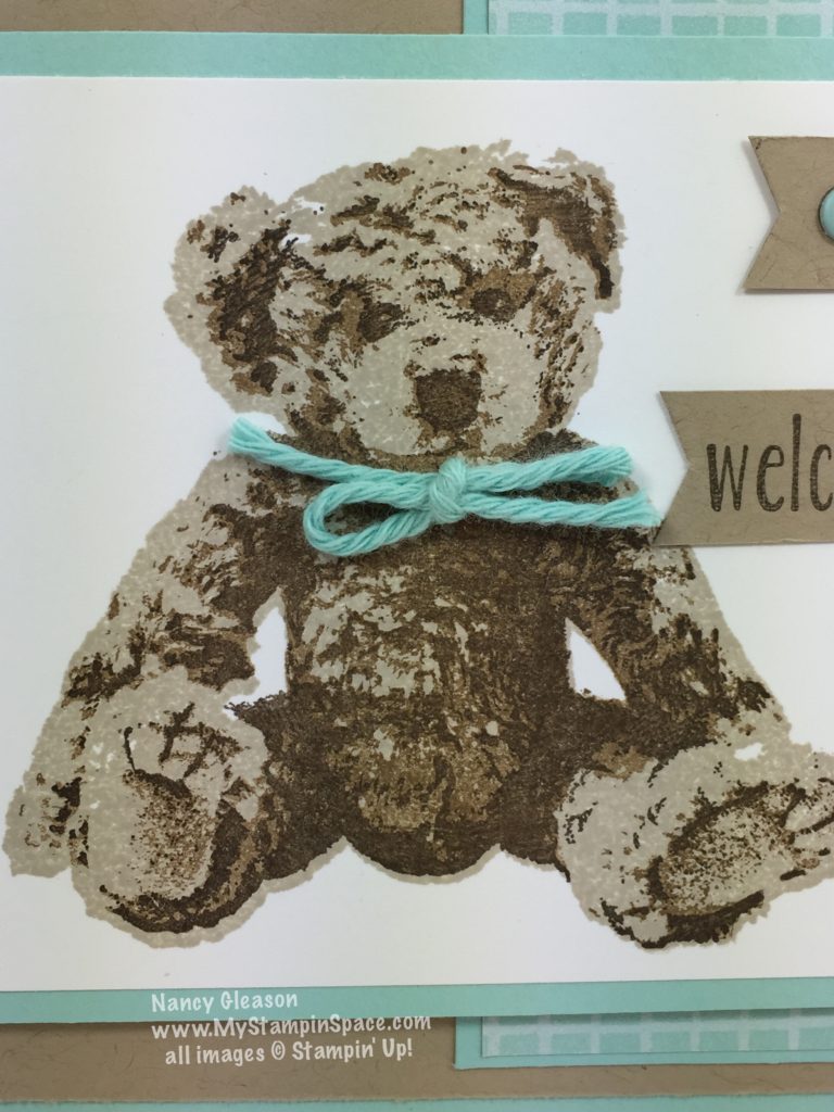 I love the realistic furry detail of the Baby Bear Stamp set