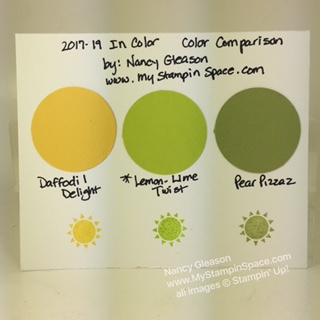 Lemon Lime Twist Color Comparison