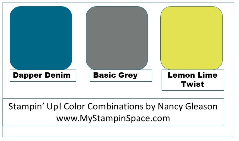 Dapper Denim, Basic Gray and Lemon Lime Twist