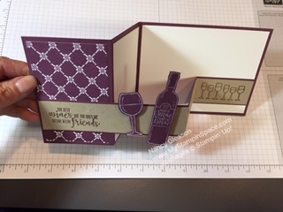 Double Z Fold Card by Nancy Gleason My Stampin Space using the Half Full stamp set