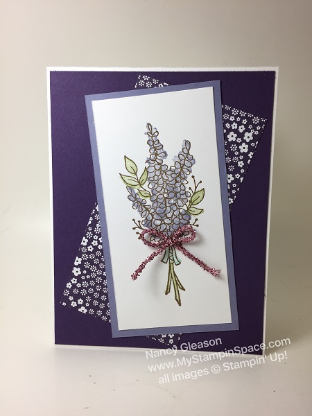 Lots of Lavender, TTTC030, purple, floral, Nancy Gleason, My Stampin Space, Sale-A-Bration 2018