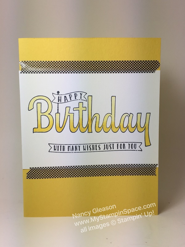 How to Use Stampin' Blends with the Birthday Wishes for You Stamp Set