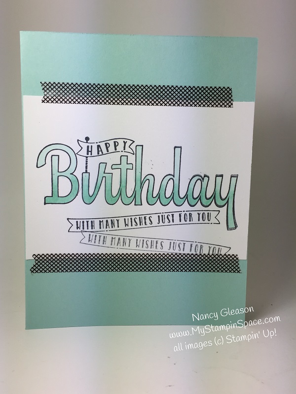 How to Use Stampin' Blends with the Birthday Wishes for You Stamp Set