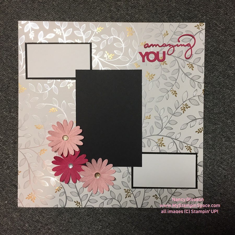 Amazing You scrapbook page