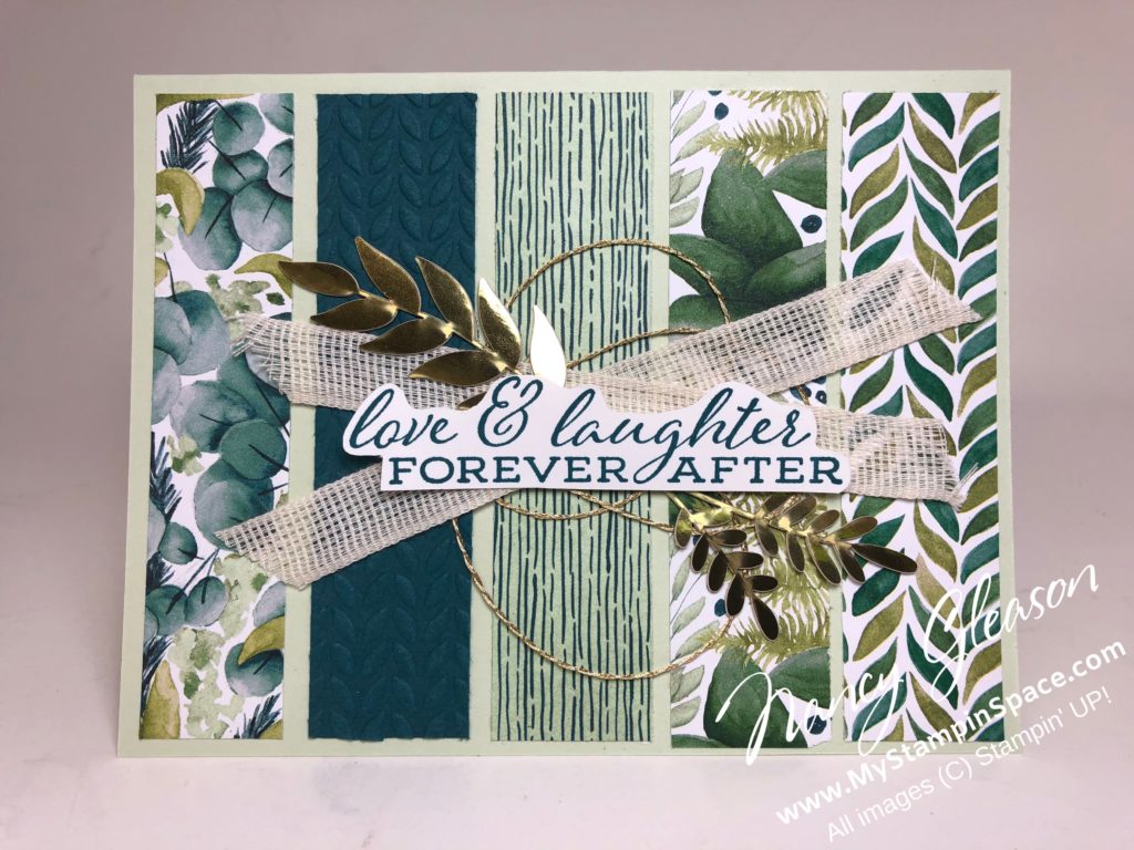 Forever Greenery Love & Laughter by Nancy Gleason of My Stampin Space
