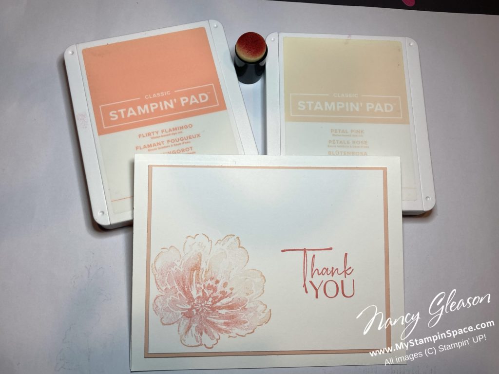 Stampin Up CLASSIC Ink Pad POWDER PINK PIROUETTE, FLIRTY FLAMINGO or ROSE  RED