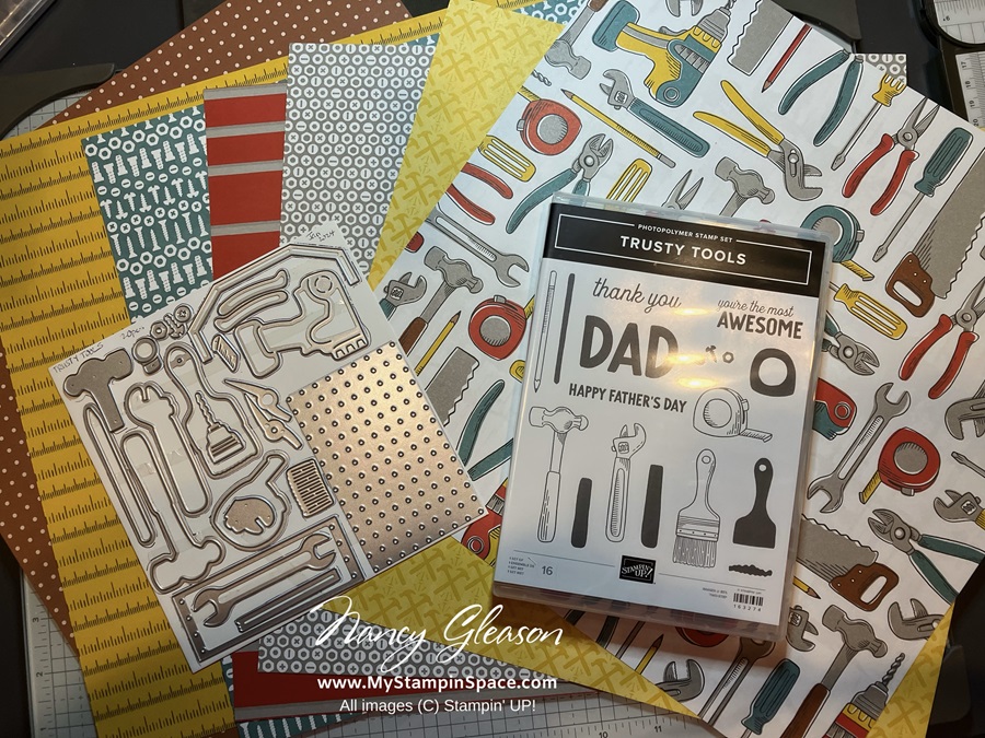 Trusty Tools Trifecta! Trusty Tools Stamps, Dies & DSP